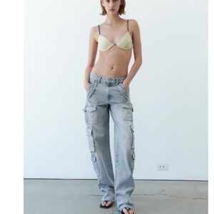 Light Blue Cargo Jeans